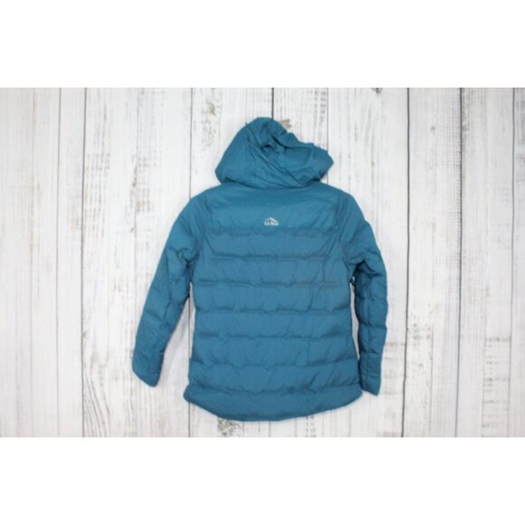 LL Bean Wind Challenger Stretch Down Jacket Deepwater Blue Size M Pet - Picture 8 of 11